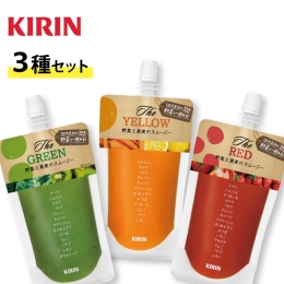 【67%OFF】キリン The GREEN(グリーン) / YELLOW(イエロー) / RED(レッド) 115gパウチ容器 合計90袋セット